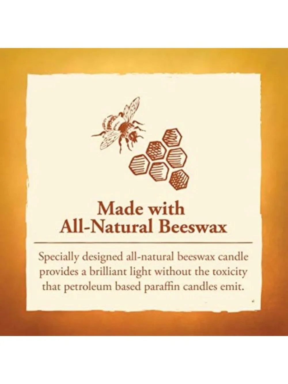 Eco-Friendly 80-Hour Beeswax Candle in Glass Cylinder - Natural Cotton Wick